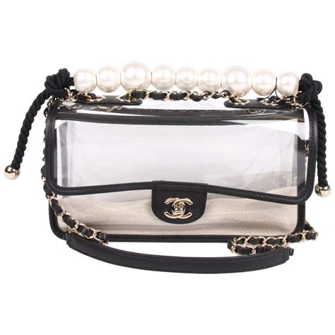 chanel flap bag see through